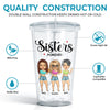Friends Till The End - Bestie Personalized Custom Clear Acrylic Tumbler - Gift For Best Friends, BFF, Sisters