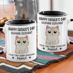 Custom Name Funny Cat Gifts for Cat Lovers - Personalized Accent Mugs