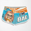 If I'm Lost, Return To My Bae - Funny Personalized Custom Tropical Hawaiian Aloha Couple Beach Shorts - Summer Vacation Gift, Birthday Party Gift For Husband Wife