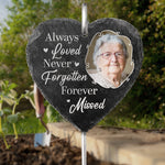 Custom Photo Memorial Garden Decor - Personalized Garden Slate