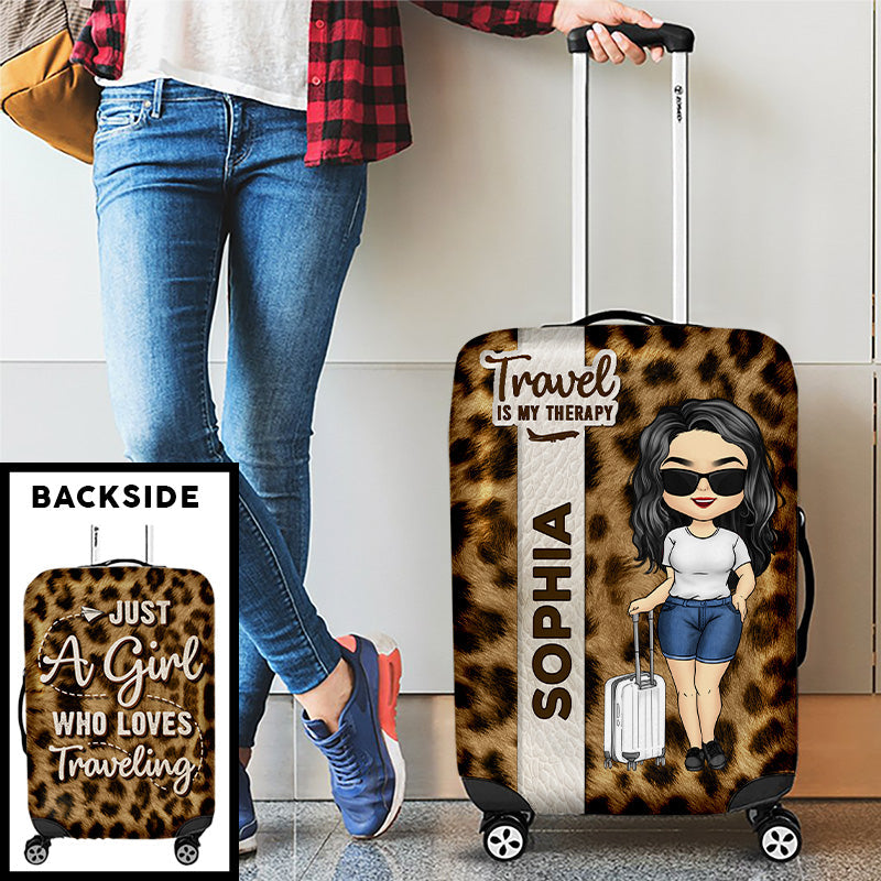 And She Lived Happily Ever After - Travel Personalized Custom Luggage Cover - Gift For Travel Lovers