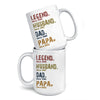 Heroes In Our Hearts - Family Personalized Custom Mug - Gift For Dad