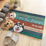 Custom Name Fur Baby Gifts for Dog Lovers - Personalized Doormat