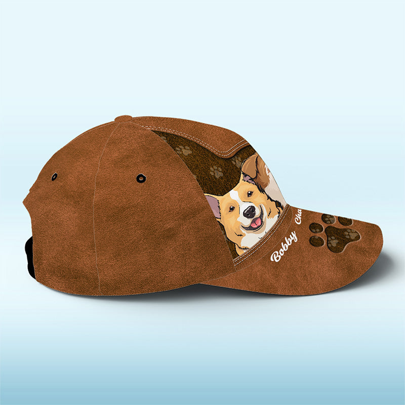 Custom Two Dog Portrait Gifts for Pet Lovers - Personalized Classic Cap