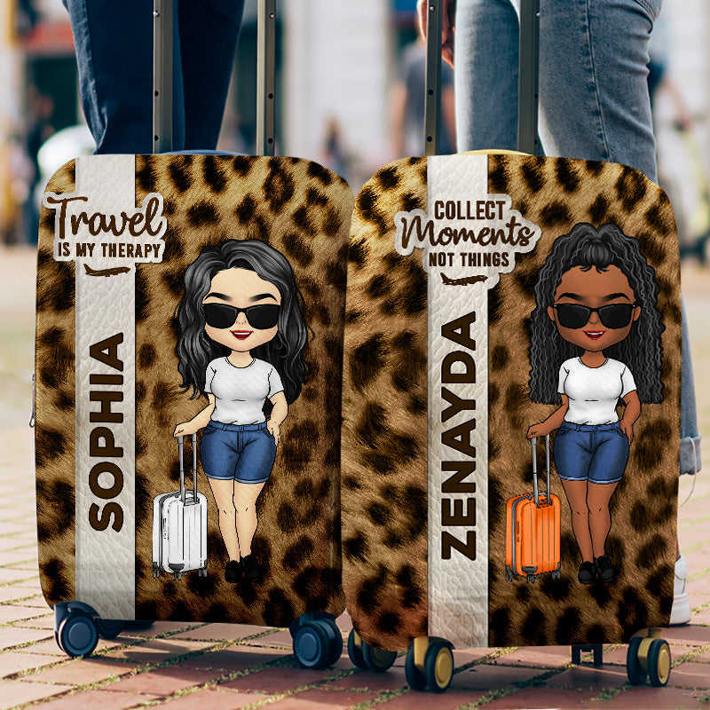 And She Lived Happily Ever After - Travel Personalized Custom Luggage Cover - Gift For Travel Lovers
