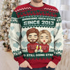 Marry Someone You Want To Annoy Forever - Couple Personalized Custom Ugly Sweatshirt - Unisex Wool Jumper - Christmas Gift For Husband Wife, Anniversary