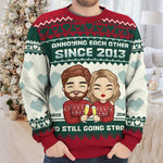 Custom Name Funny Couple Anniversary Gifts - Personalized Sweatshirt