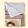 The Love Of My Life - Couple Personalized Custom Blanket - Gift For Husband Wife, Anniversary