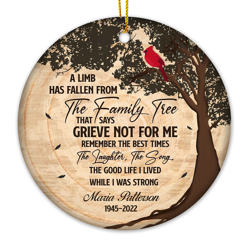 Custom Memorial Christmas Gifts - Personalized Ceramic Ornament