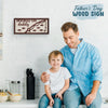 Hooked On Daddy - Family Personalized Custom Rectangle Shaped Home Decor Wood Sign - House Warming Gift For Dad, Grandpa