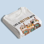 Custom Name Coffee and Cat Lover Gifts - Personalized Apparel
