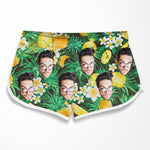 Custom Photo Tropical Couple Gifts - Personalized Couple Beach Shorts