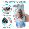 Custom Photo Greatly Loved Deeply Missed - Memorial Personalized Custom Tumbler - Sympathy Gift For Family Members