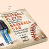 Custom Photo Behind Every Baseball Player - Family Personalized Custom Acrylic Magnetic Photo Frame - Gift For Family Members