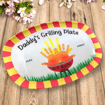 Custom Name Grilling Gifts for Dad - Personalized Platter