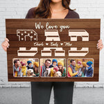 Custom Family Photo Collage Gifts - Personalized Canvas