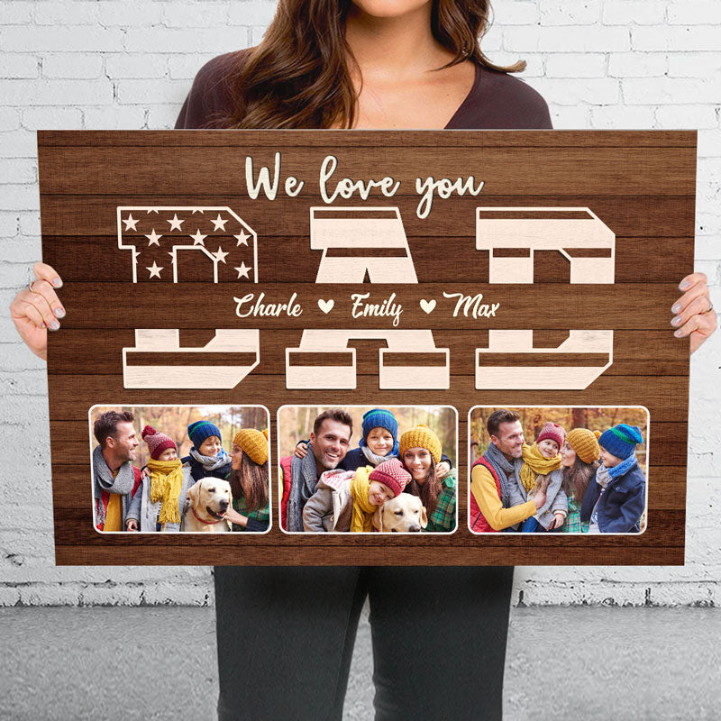 Custom Family Photo Collage Gifts - Personalized Canvas