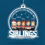 Custom Name Funny Christmas Sibling Gifts - Personalized Ornament