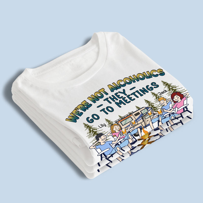 We Will Never Forget These Moments - Camping Personalized Custom Unisex T-shirt, Hoodie, Sweatshirt - Gift For Best Friends, BFF, Sisters, Camping Lovers