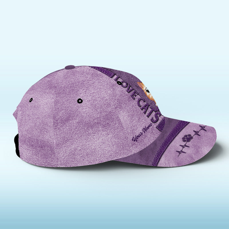What Greater Gift Than The Love Of A Cat Pink - Cat Personalized Custom Hat, All Over Print Classic Cap - New Arrival, Gift For Pet Owners, Pet Lovers