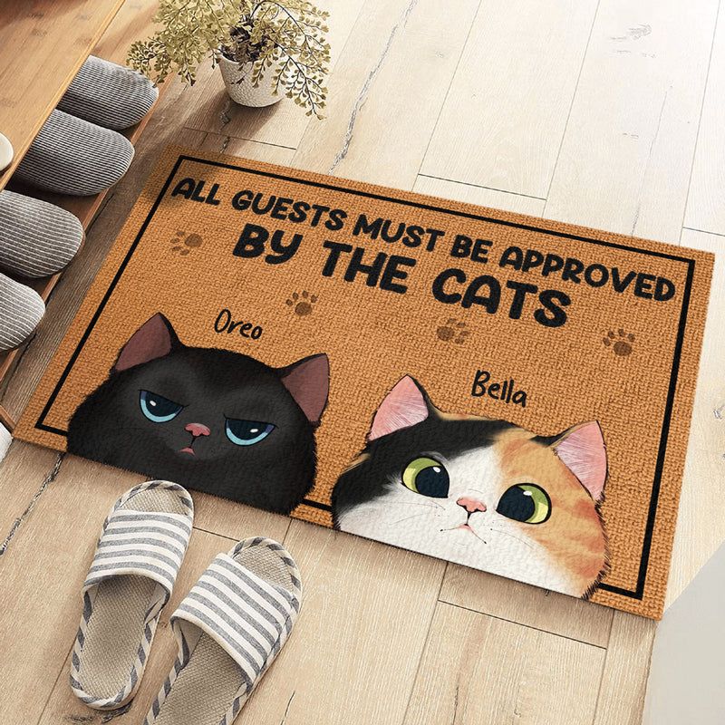 Custom Name Cat Lover Decor - Personalized Doormat