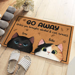 Custom Name Funny Cat Doormat - Personalized Doormat