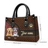 Life Is Better With Beloved Fur Baby - Dog & Cat Personalized Custom Leather Handbag - Gift For Pet Owners, Pet Lovers