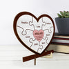 We Love You To Pieces - Family Personalized Custom 2-Layered Wooden Plaque With Stand - House Warming Gift For Mom