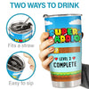 Super Daddio And Mommio - Family Personalized Custom Tumbler - Birthday Gift For Mom, Dad