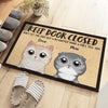 Don't Let My Fur Babies Out - Cat Personalized Custom Decorative Mat - Gift For Pet Owners, Pet Lovers