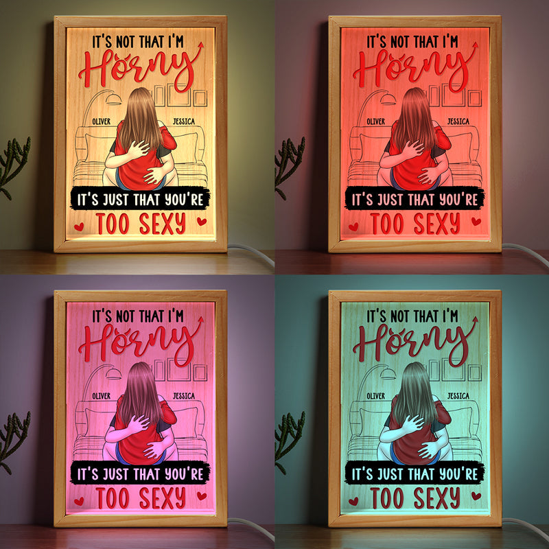Custom Name Naughty Couple Gifts - Personalized Frame Light Box