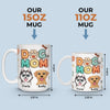 Happiness Is A Warm Puppy During Christmas Time - Dog Personalized Custom 3D Inflated Effect Printed Mug - Christmas Gift For Pet Owners, Pet Lovers