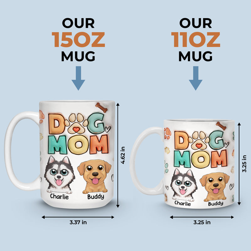 Happiness Is A Warm Puppy During Christmas Time - Dog Personalized Custom 3D Inflated Effect Printed Mug - Christmas Gift For Pet Owners, Pet Lovers