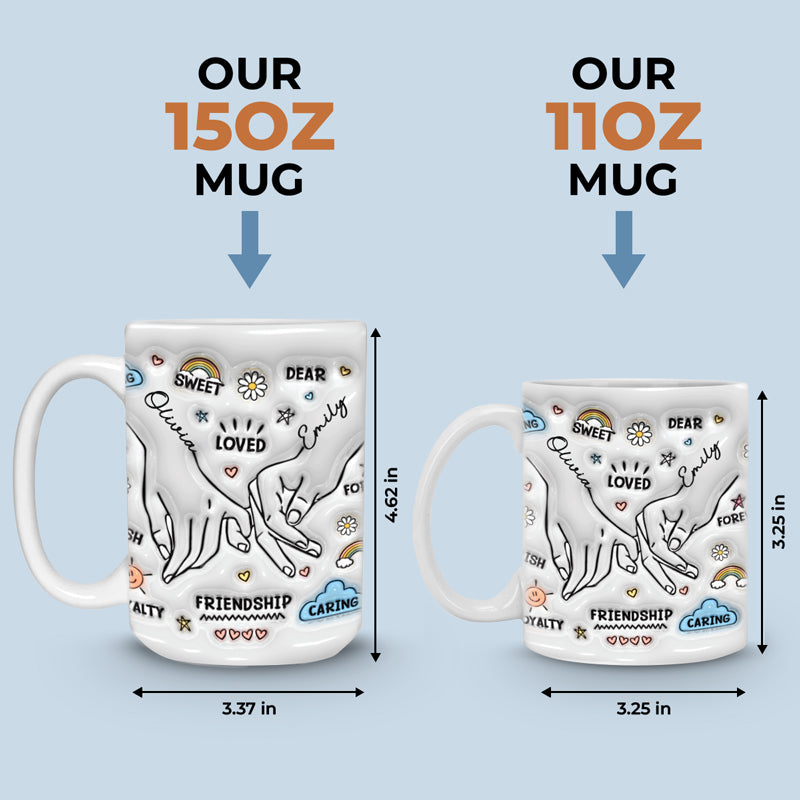Custom Name Friendship Gifts for Best Friends - Personalized Mugs