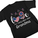 Custom Name Patriotic Grandma Gifts - Personalized Apparel