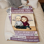 Custom Name Romantic Couple Gifts - Personalized Blanket