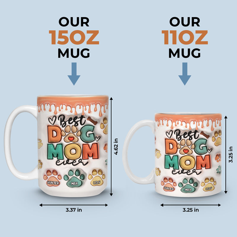 Custom Name Dog Mom Gifts for Women - Personalized Mugs