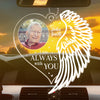 Custom Photo You Were My Hardest Goodbye - Memorial Personalized Custom Car Ornament - Acrylic Custom Shaped - Sympathy Gift For Family Members