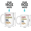 Heroes In Our Hearts - Family Personalized Custom Mug - Gift For Dad
