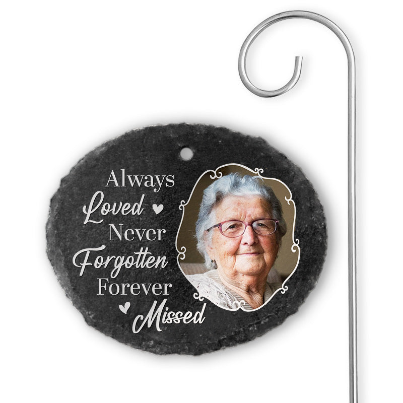 Custom Photo Memorial Garden Decor - Personalized Garden Slate