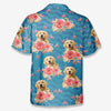 Custom Photo Ready For Summer - Dog & Cat Personalized Custom Unisex Patriotic Tropical Hawaiian Aloha Shirt - Independence Day, 4th Of July, Summer Vacation Gift, Gift For Pet Owners, Pet Lovers