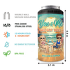 Husband & Wife Drinking Buddies For Life - Couple Personalized Custom 4 In 1 Can Cooler Tumbler - Summer Vacation, Gift For Husband Wife, Anniversary