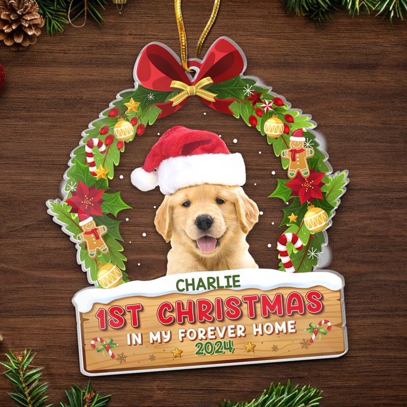 Custom Photo 1st Christmas in My Forever Home Decor - Personalized Ornament
