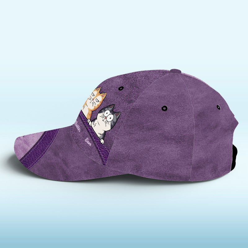 Keep Calm And Love Cats - Cat Personalized Custom Hat, All Over Print Classic Cap - Gift For Pet Owners, Pet Lovers