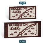 Custom Name Fishing Gifts for Dad - Personalized Wood Sign
