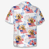 Custom Photo Roll Out Those Crazy Days Of Summer - Dog & Cat Personalized Custom Unisex Patriotic Tropical Hawaiian Aloha Shirt - Independence Day, 4th Of July, Summer Vacation Gift, Gift For Pet Owners, Pet Lovers