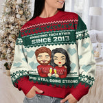 Custom Name Funny Couple Anniversary Gifts - Personalized Sweatshirt