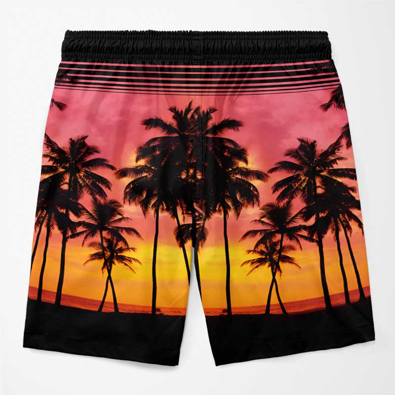 If Lost, Return To Your Bae - Funny Personalized Custom Tropical Hawaiian Aloha Couple Beach Shorts - Summer Vacation Gift, Birthday Party Gift For Husband Wife