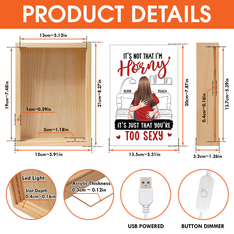 Can't Help Falling In Love With You - Couple Personalized Custom Frame Light Box - Gift For Husband Wife, Anniversary