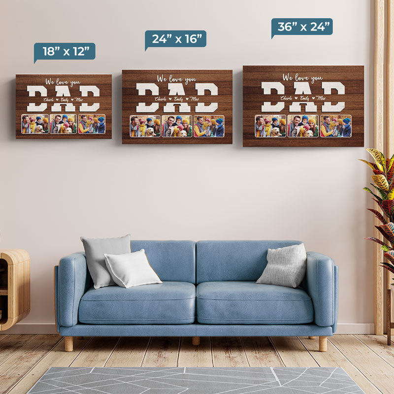 Custom Family Photo Collage Gifts - Personalized Canvas